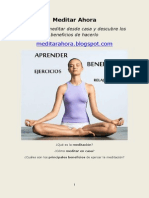 Aprender A Meditar - Recursos y Técnicas Sobre Meditación