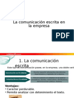 La Comunicación Escrita en La Empresa