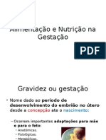 Nutrição Humana Na Gestação Gestação