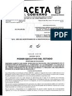 Gaceta de Gobierno 14 Sep 2010 Listado Alimentos y Bebidas PDF