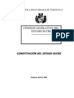 Constitucion Del Estado Sucre