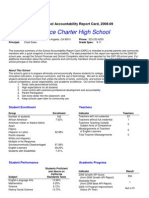 Executive Summary School Accountability Report Card, 2008-09