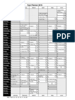 Year Planner 2015: January February March April May June