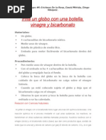 Infla Un Globo Con Una Botella