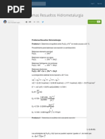 Problemas Resueltos Hidrometalurgia - Cesar Gonzalez Lagos - Academia - Edu