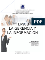 La Gerencia y La Información