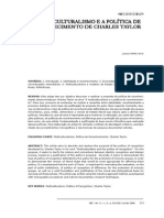 Larissa Tenfen Silva - O Multiculturalismo e A Política de Reconhecimento de Charles Taylor