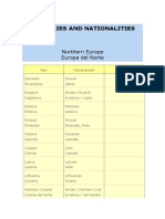 Countries and Nationalities