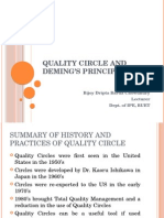 Quality Circle and Deming's Principle