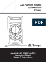 Manual Multímetro ET-1002-1103-BR