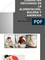 Conductas Desviadas en La Alimentación. Bulimia y Anorexia