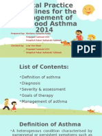 CPD 1-CPG For The Management of Childhood Asthma