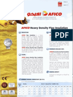 AFICO Heavy Density Pipe Insulation - New