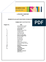 Project Report On Service Quality Delivery of Reliance Fresh