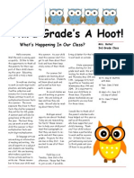 Third Grade's A Hoot!: What's Happening in Our Class?