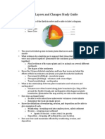 Earth Layers and Changes Study Guide