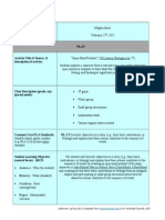 Literacy Lesson Plan - Open Mind Portrait