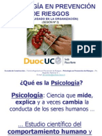 Duoc Uc PN - Prevención de Riesgos - Psicología General - Sesion 2