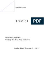 Lymph: Medicinski Engleski I Voditelj: Doc - Dr.sc. Anja Krišković