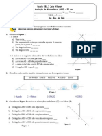 Teste de Matemática Do 5º Ano Word Estudo