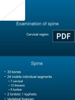 Examination of Cervical Spine