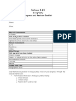 National 4 & 5 Geography Progress Booklet