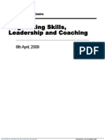 Negotiating, Leadership and Coaching Skills 6th April