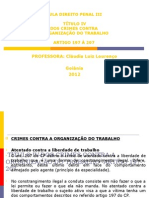 Art 197-207-Contra A Organização Do Trabalho