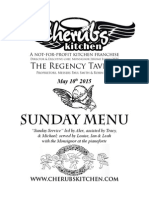 Sunday Menu: The Regency Tavern