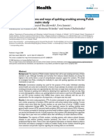 BMC Public Health: Patterns of Motivations and Ways of Quitting Smoking Among Polish Smokers: A Questionnaire Study