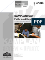 Kamplan Phase 1 Public Input