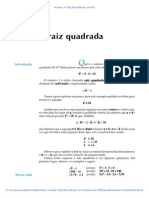 Aula 18 - A Raiz Quadrada PDF