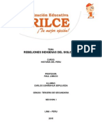 Rebeliones Indigenas Del Siglo Xviii