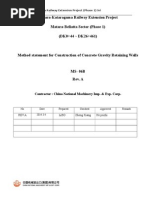 NO.06BMethod Statement For Gravity Retaining Walls Using C20 Contrete Rev.a