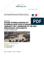 Rapport Etude Hydrologique Et Hydraulique Sur Le Bassin Versant de L'ardeche Et de Ses Principaux Affluents Etude Hydraulique