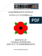 Remembrance Sunday 2011