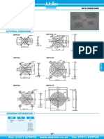 External Dimensions: Fan Accessories Metal Finger Guard