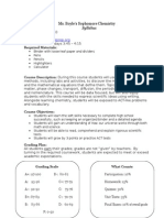 Chem Managment Plan & Syllabus