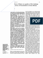 Findings From Britain: The Effects Illness Quality of Households in Great
