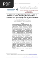 Intervencion en Crisis en Cancer de Mama