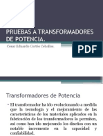 Pruebas A Transformadores de Potencia