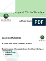 Computing and IT in The Workplace: Artificial Intelligence (Part 2)