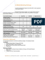 Social Media Package Rates