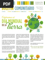 Boletín Comunitario 23: Marzo-Abril 2015 - Celebremos El Día Mundial de La Tierra