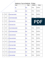 2015 Stotesbury Cup Schedule