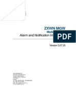 ZXWN MGW Alarm and Notification Information PDF