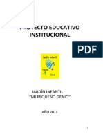 Proyecto Educativo Jardin Mi Pequeño Genio