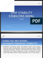 Stabilitas Kapal - Ship Stability Analysis.