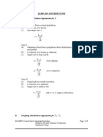 Test Statistics Formulas For Probabiltity and Statistics