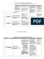 Environmental Legal Register